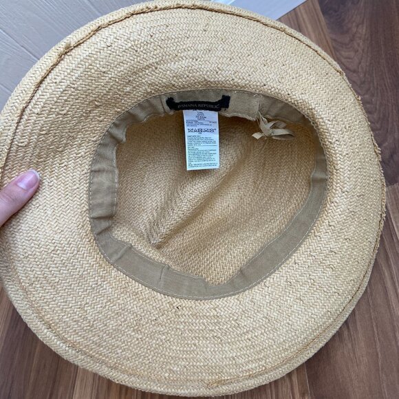 Banana Republic L/XL Beachy Straw Fedora in Natural - Picture 9 of 9